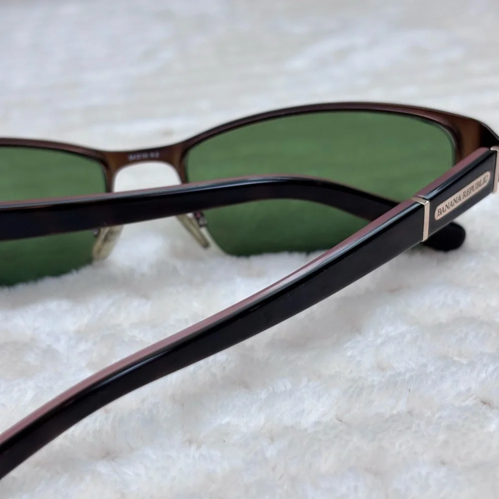 Banana Republic Bronze Half-Rim Sunglasses